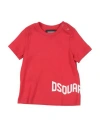 Dsquared2 Toddler Boy T-shirt Red Size 9 Cotton In Red