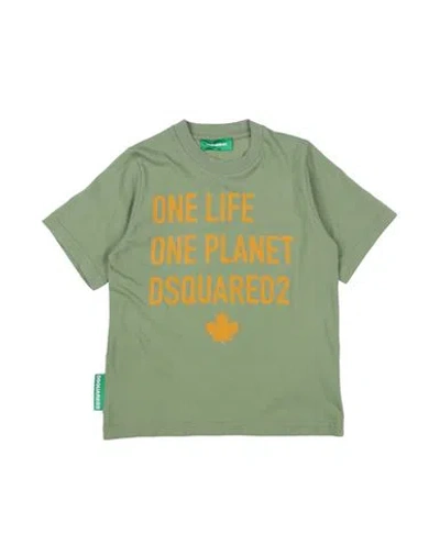Dsquared2 Babies'  Toddler Boy T-shirt Sage Green Size 6 Cotton