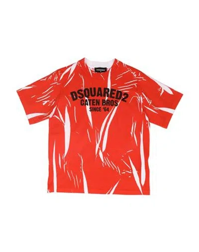 Dsquared2 Babies'  Toddler Boy T-shirt Tomato Red Size 6 Cotton
