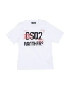 Dsquared2 Toddler Boy T-shirt White Size 4 Cotton In White