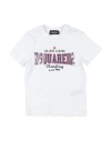 Dsquared2 Toddler Boy T-shirt White Size 6 Cotton
