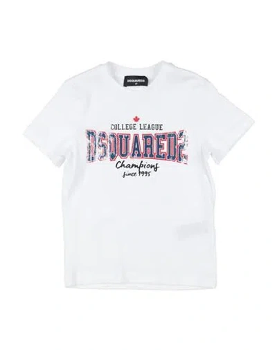 Dsquared2 Babies'  Toddler Boy T-shirt White Size 6 Cotton