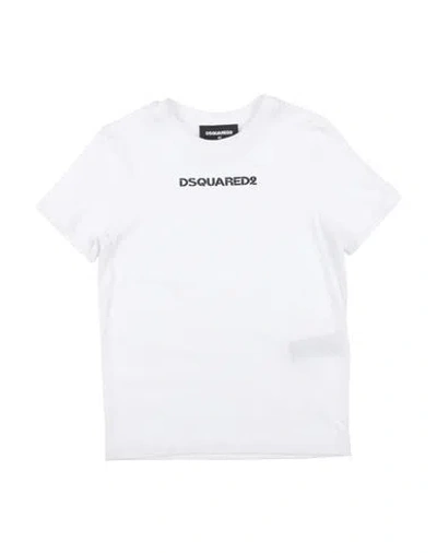 DSQUARED2 DSQUARED2 TODDLER BOY T-SHIRT WHITE SIZE 6 COTTON