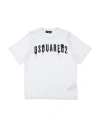Dsquared2 Babies'  Toddler Boy T-shirt White Size 6 Cotton