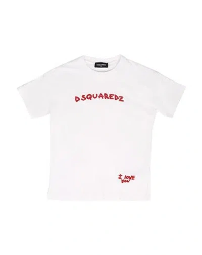Dsquared2 Babies'  Toddler Boy T-shirt White Size 6 Cotton