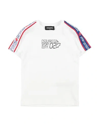 Dsquared2 Babies'  Toddler Boy T-shirt White Size 6 Cotton, Polyester, Nylon, Elastane