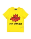 Dsquared2 Babies'  Toddler Boy T-shirt Yellow Size 6 Cotton