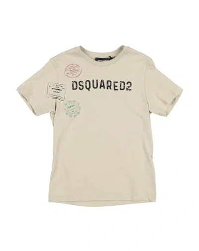 Dsquared2 Babies'  Toddler Boy T-shirt Beige Size 6 Cotton In Neutral