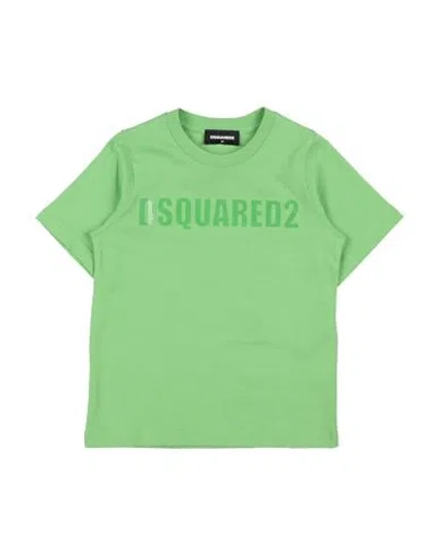 Dsquared2 Babies'  Toddler Boy T-shirt Light Green Size 6 Cotton, Polyurethane