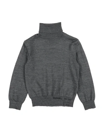 Dsquared2 Babies'  Toddler Boy Turtleneck Grey Size 4 Wool, Acrylic