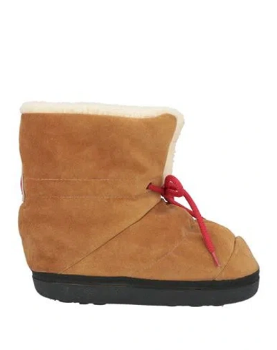 Dsquared2 Babies'  Toddler Girl Ankle Boots Camel Size 9.5c Leather, Shearling In Beige