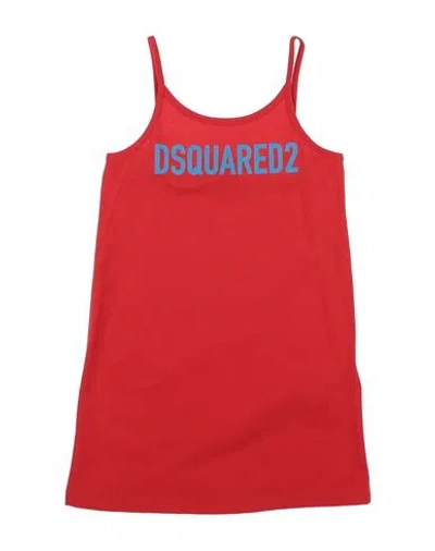 Dsquared2 Babies'  Toddler Girl Cover-up Red Size 6 Cotton