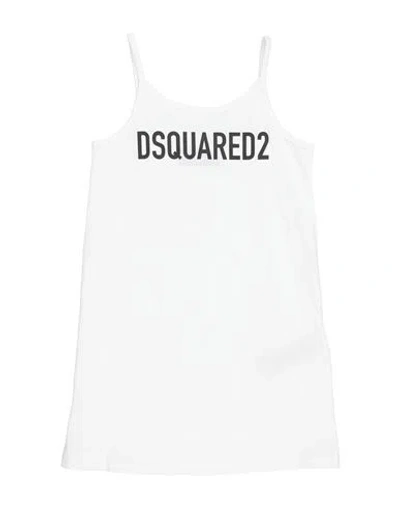 Dsquared2 Babies'  Toddler Girl Cover-up White Size 6 Cotton