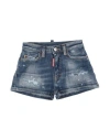 Dsquared2 Toddler Girl Denim Shorts Blue Size 6 Cotton, Polyester, Elastane In Blue