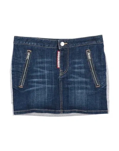 Dsquared2 Babies'  Toddler Girl Denim Skirt Blue Size 6 Cotton, Elastane