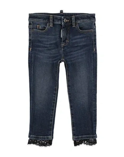 Dsquared2 Babies'  Toddler Girl Jeans Blue Size 4 Cotton, Elastane, Polyamide