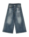 Dsquared2 Toddler Girl Jeans Blue Size 6 Cotton, Elastane, Acrylic, Cow Leather