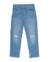 Dsquared2 Toddler Girl Jeans Blue Size 6 Cotton, Elastane, Bovine Leather In Blue