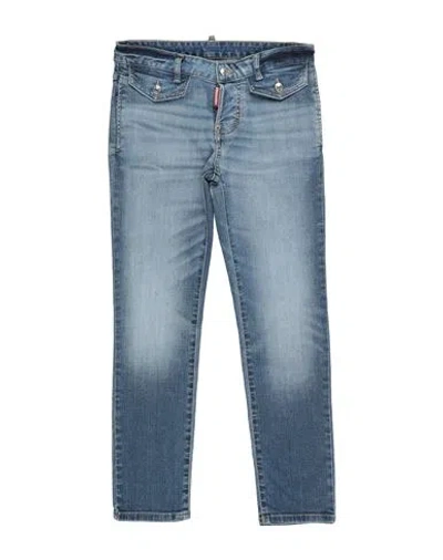 Dsquared2 Babies'  Toddler Girl Jeans Blue Size 6 Cotton, Polyester, Elastane