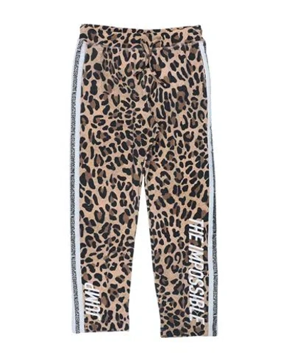 Dsquared2 Babies'  Toddler Girl Pants Sand Size 4 Nylon, Cotton, Polyester, Silicone In Beige