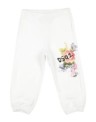 Dsquared2 Babies'  Toddler Girl Pants White Size 6 Cotton