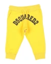Dsquared2 Babies'  Toddler Girl Pants Yellow Size 6 Cotton