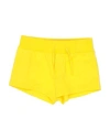 Dsquared2 Babies'  Toddler Girl Shorts & Bermuda Shorts Yellow Size 3 Cotton, Elastane