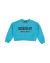Dsquared2 Babies'  Toddler Girl Sweatshirt Azure Size 6 Cotton In Blue