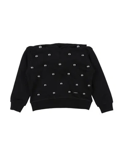 Dsquared2 Kids'  Toddler Girl Sweatshirt Black Size 6 Cotton