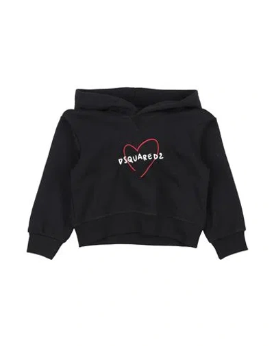 Dsquared2 Babies'  Toddler Girl Sweatshirt Black Size 6 Cotton