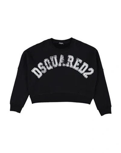 Dsquared2 Babies'  Toddler Girl Sweatshirt Black Size 6 Cotton