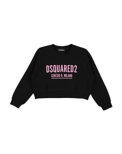 Dsquared2 Babies' Logo-print Cropped Sweatshirt In Black