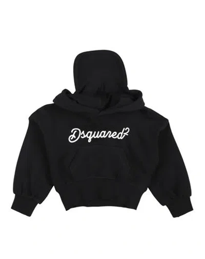 Dsquared2 Babies'  Toddler Girl Sweatshirt Black Size 6 Cotton, Elastane
