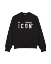Dsquared2 Toddler Girl Sweatshirt Black Size 6 Cotton, Elastane, Silicone In Black