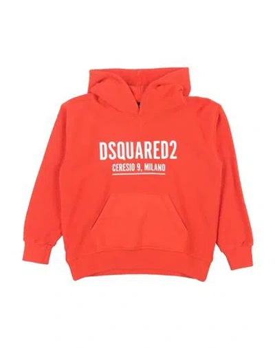 Dsquared2 Babies'  Toddler Girl Sweatshirt Coral Size 6 Cotton, Elastane In Red