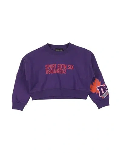 Dsquared2 Babies'  Toddler Girl Sweatshirt Purple Size 4 Cotton