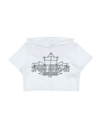Dsquared2 Babies'  Toddler Girl Sweatshirt White Size 6 Cotton, Elastane