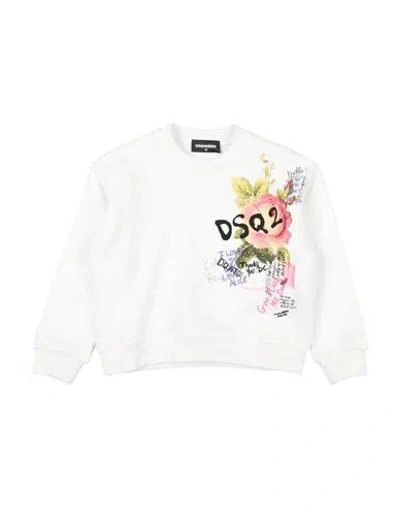Dsquared2 Babies'  Toddler Girl Sweatshirt White Size 6 Cotton