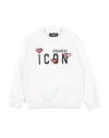 Dsquared2 Babies'  Toddler Girl Sweatshirt White Size 6 Cotton, Elastane, Silicone
