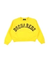 Dsquared2 Babies'  Toddler Girl Sweatshirt Yellow Size 6 Cotton