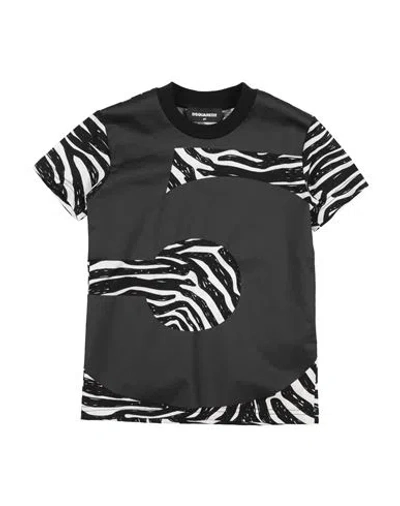 Dsquared2 Babies'  Toddler Girl T-shirt Black Size 4 Cotton