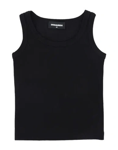 Dsquared2 Babies'  Toddler Girl T-shirt Black Size 4 Cotton, Elastane