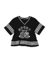 Dsquared2 Babies'  Toddler Girl T-shirt Black Size 6 Viscose, Elastane, Cotton