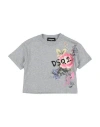 DSQUARED2 DSQUARED2 TODDLER GIRL T-SHIRT GREY SIZE 6 COTTON