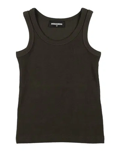 Dsquared2 Babies'  Toddler Girl T-shirt Military Green Size 6 Cotton, Elastane