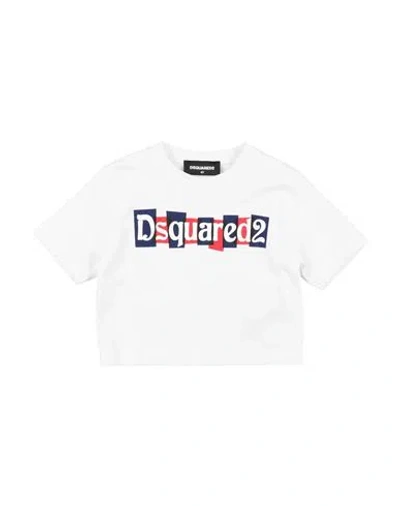 Dsquared2 Babies'  Toddler Girl T-shirt White Size 6 Cotton