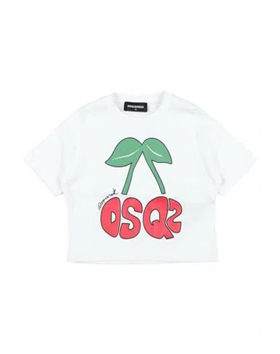 Dsquared2 Babies'  Toddler Girl T-shirt White Size 6 Cotton
