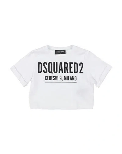Dsquared2 Babies'  Toddler Girl T-shirt White Size 6 Cotton
