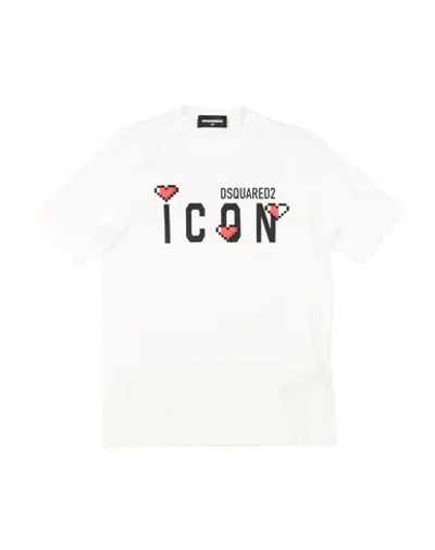 Dsquared2 Babies'  Toddler Girl T-shirt White Size 4 Cotton, Silicone