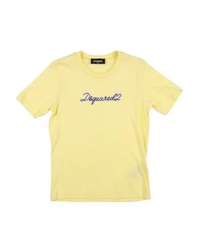 Dsquared2 Babies'  Toddler Girl T-shirt Yellow Size 6 Cotton